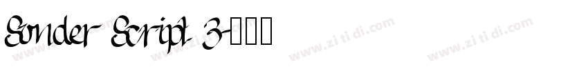 Sonder Script 3字体转换
